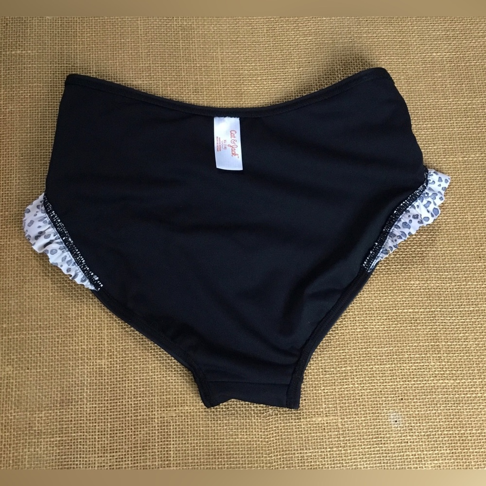 Cat & Jack Girls Two-piece Animal Print Swimsuit Set Size XL(14) - K723 - Picture 13 of 14
